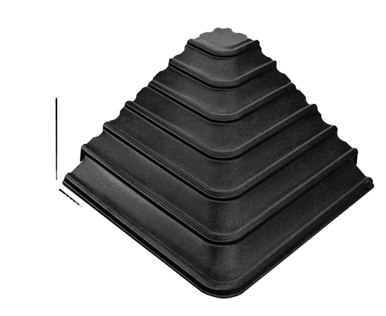 ABS material ladder plastic steps or pyramid steps with adjustable turning angle and slope