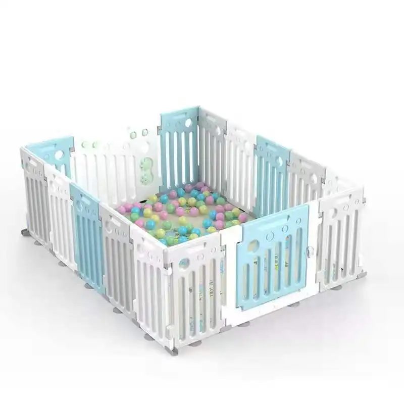 
2021New design indoor adjustable Baby Playpen With Activity Panel Baby Product Playpen modern baby playpen with door 
