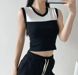 Runwaylover 1023 American Street Style Ladies Sexy Sleeveless Crop Tops