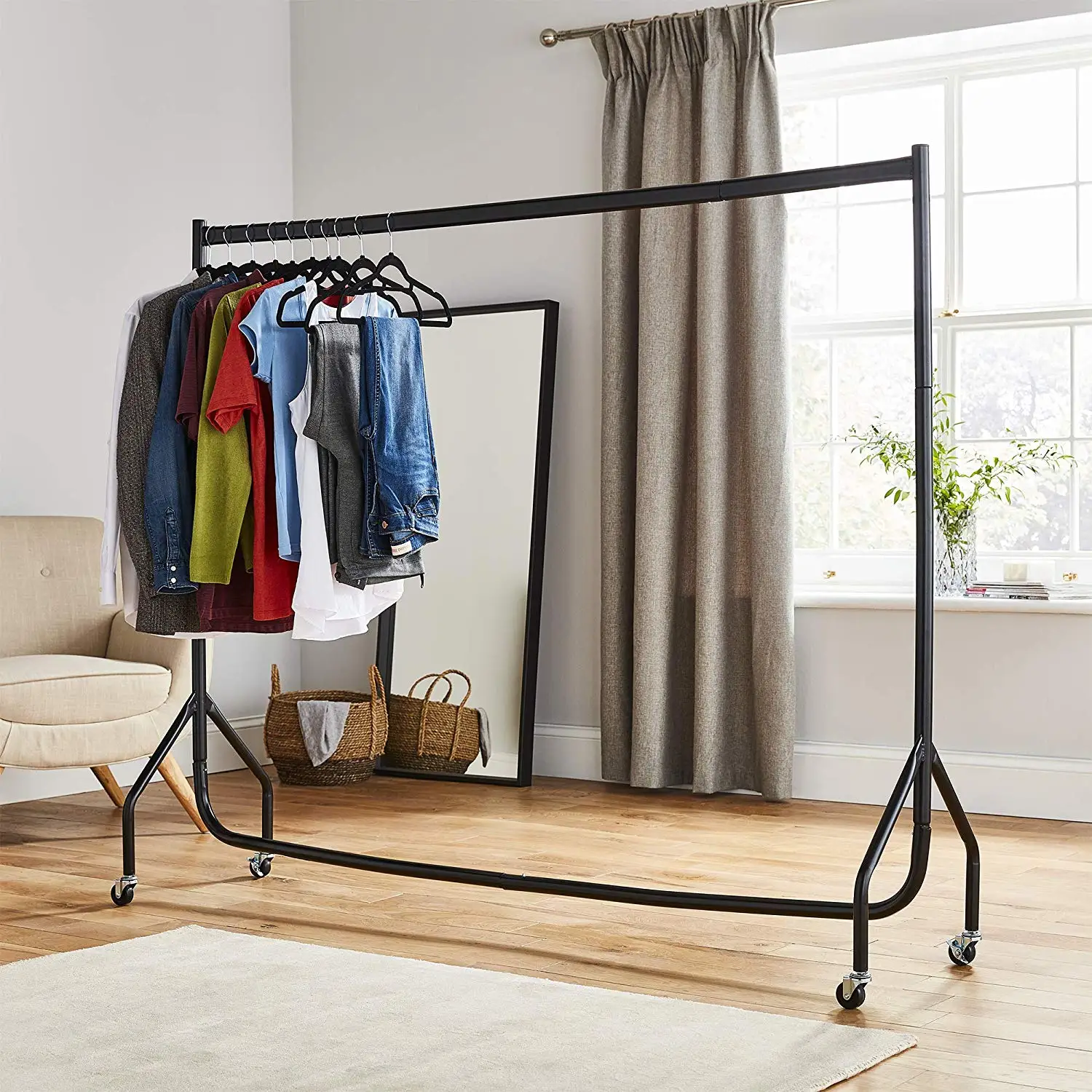 Heavy Duty Clothes Rail/Garment Rail/Clothing Rail