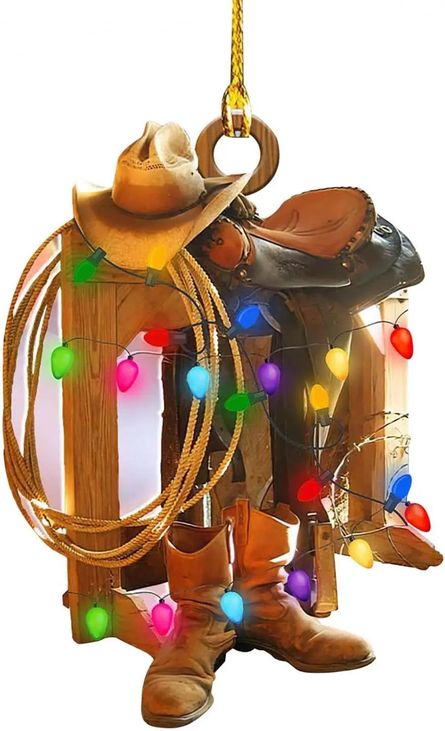 2023 supplier wholesale Christmas tree ornaments keychain Santa boot hat acrylic car keychains for Christmas