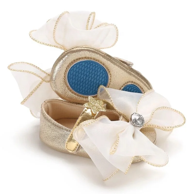 Fashion Newborn Dress Girls Toddler Rhinestone Baby Ballet Shoes