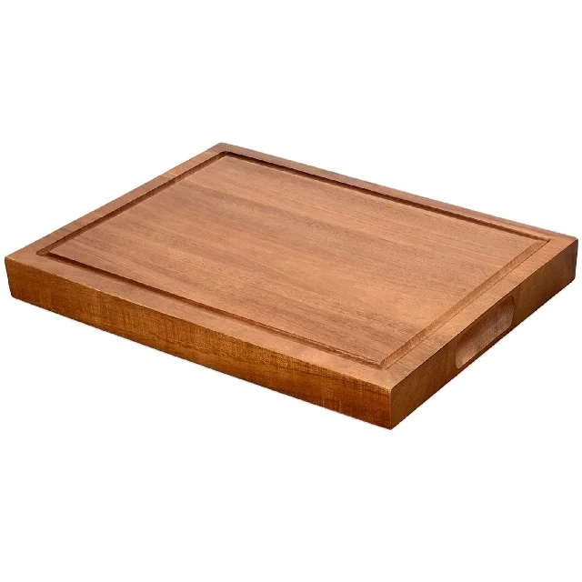 Acacia Wood Cutting Board for Kitchen Reversible Large Wooden Kitchen Chopping Boards Cheese Board for Meat and Vegetables
