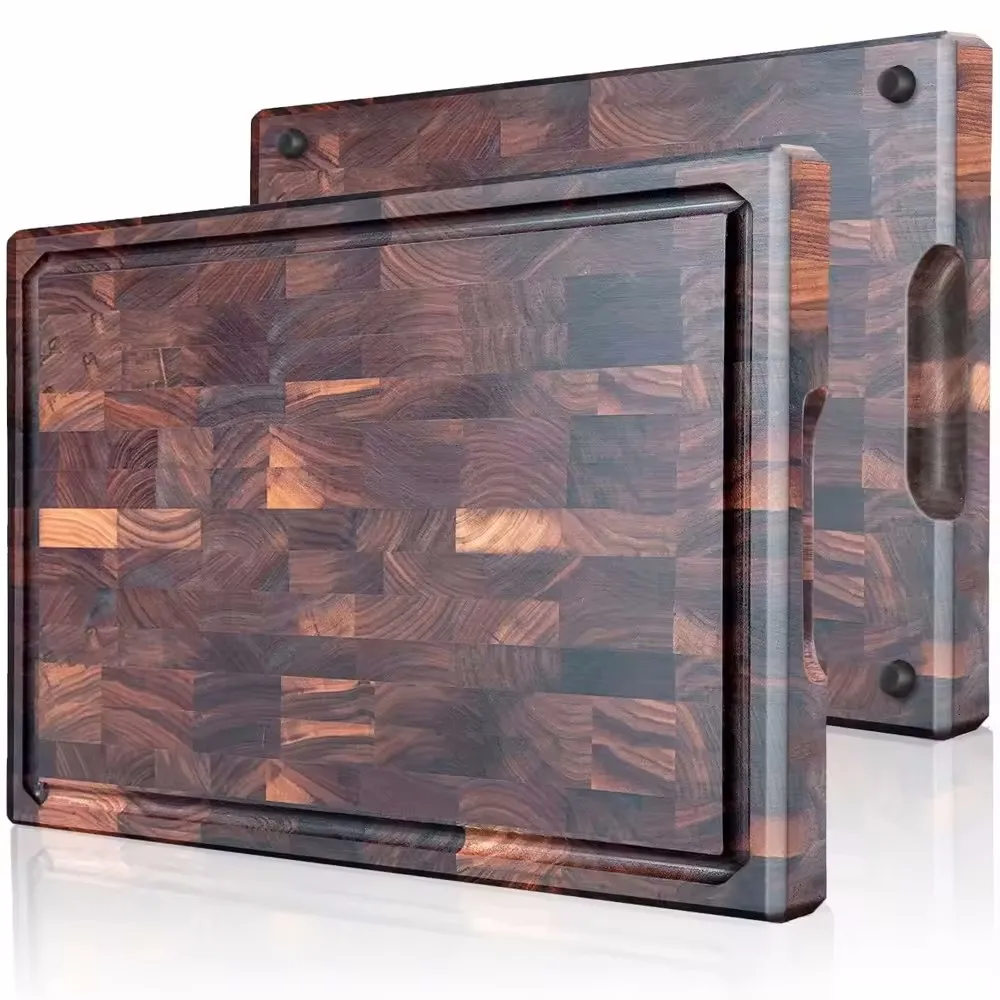 Black Walnut End Grain Butcher Block Chopping Board Butcher Block Personalized Cutting Board