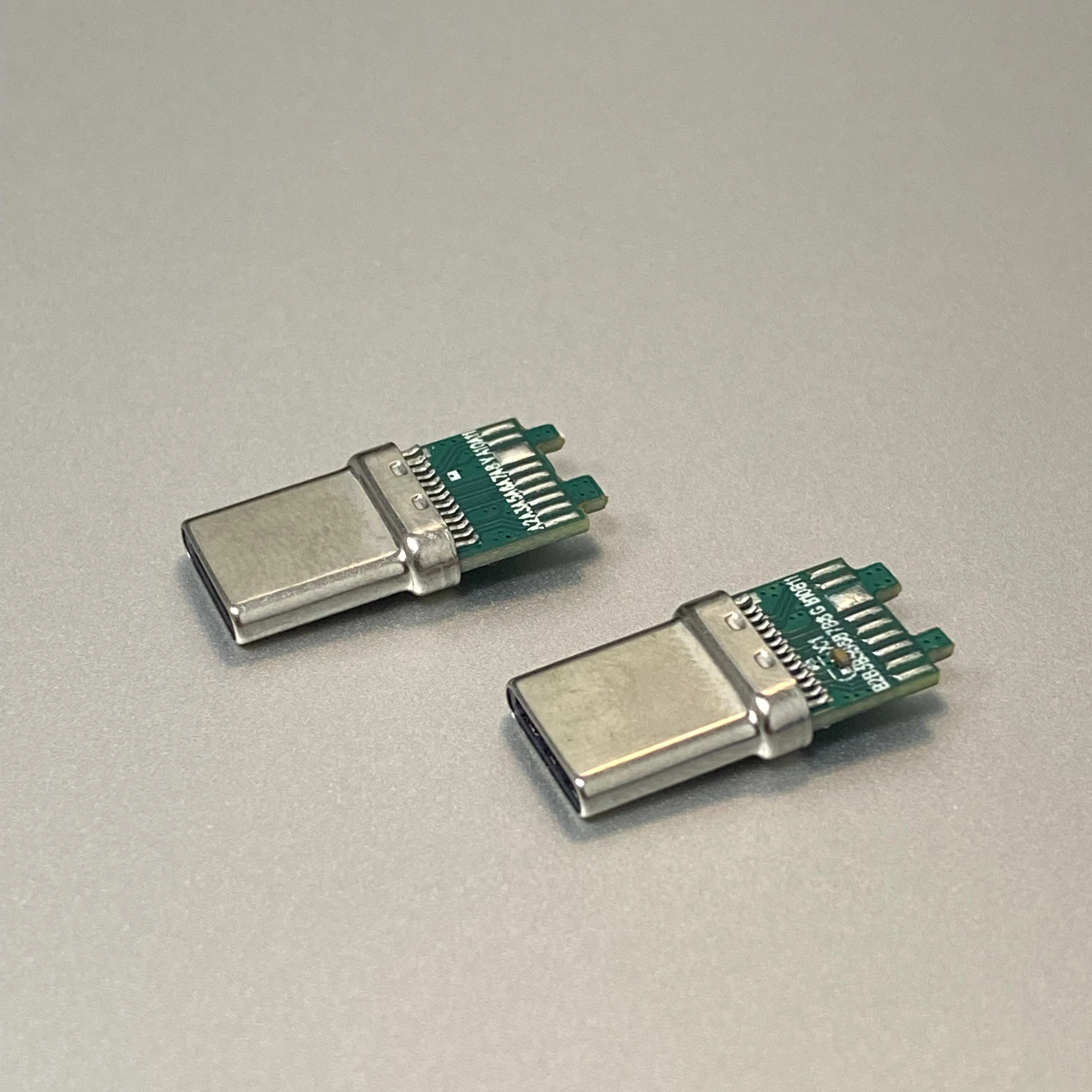 usb  type c 3.1 male connector with 18 welding joints solder 10nf capacitor for usb c to c 3.1 cable with B6 B7