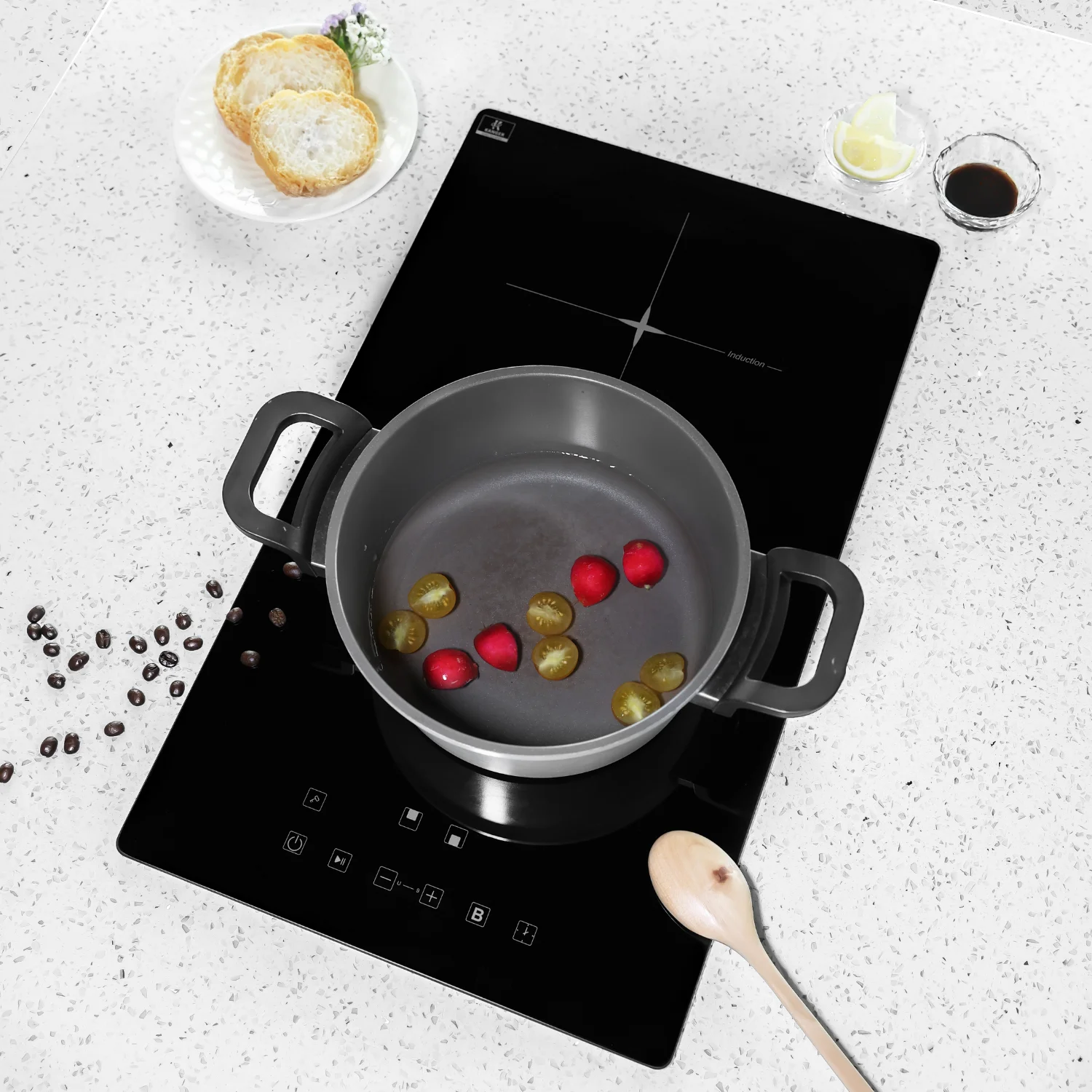 Home Appliances 2 Burner Built-in Induction Cooktop High power Induction Stove Factory