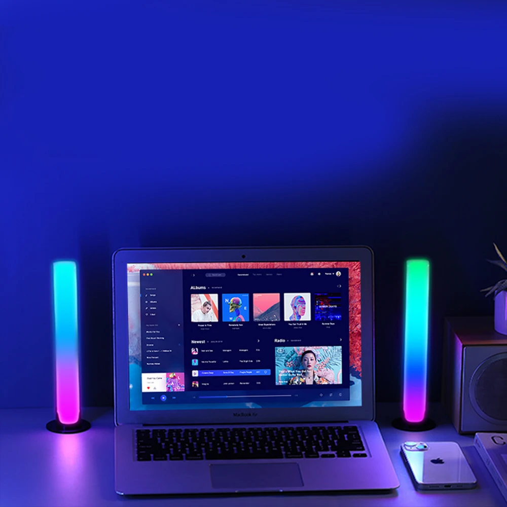Светодиодная лампа RGB с голосовой активацией и звуковым управлением освещение для умного дома