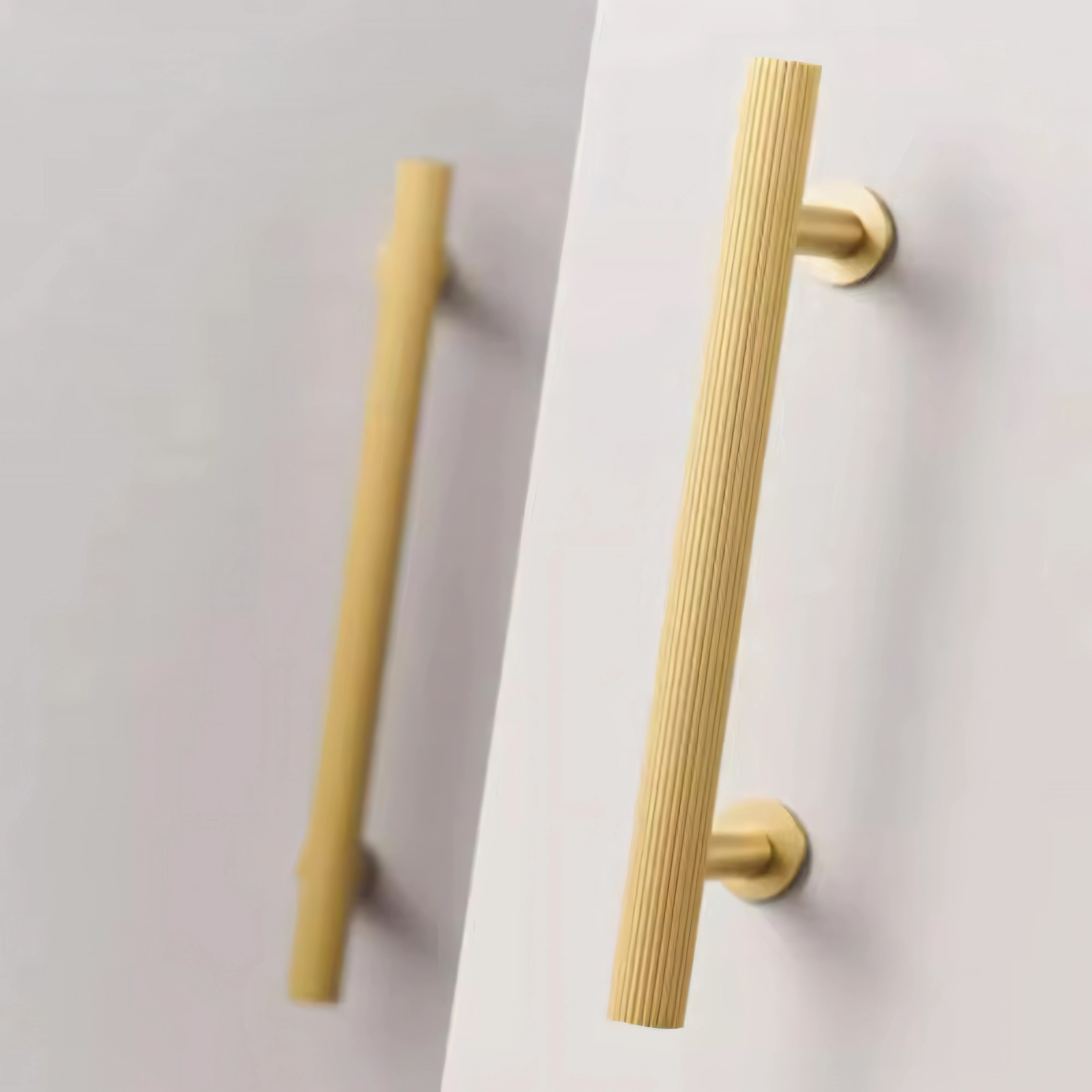 Furniture Decorate Pulls Nordic T bar Cupboard Solid Brass Long Drawer Knobs Kitchen Cabinet Stainless steel Door Handle