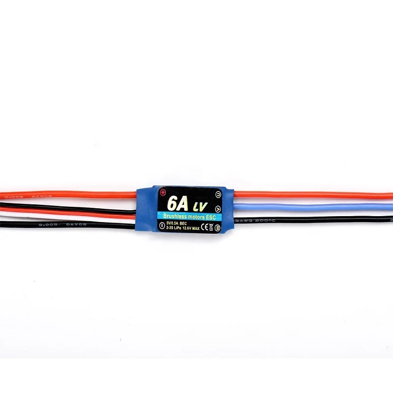 Electric rc speed controller for brushless motor 6a  esc micro