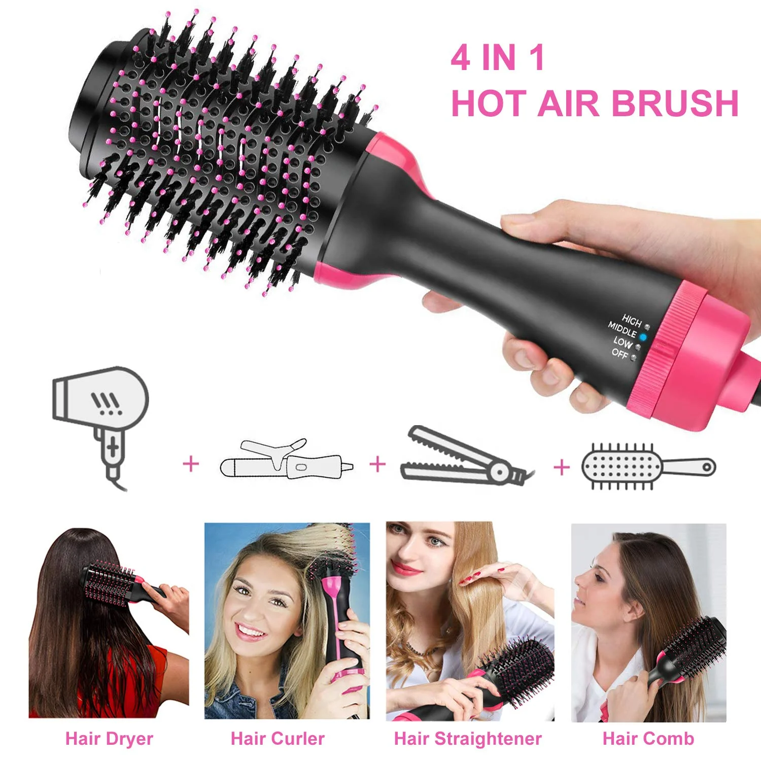 
Bling Afro Hot Electric Comb Hair Comb Hair Brush,500 degrees Metal Flat Iron Hair Straightener Hot Electric Comb 