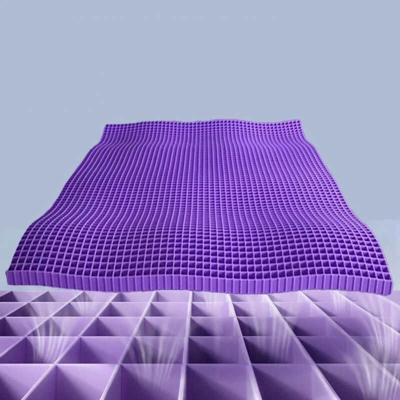 SUREWALHOME Summer Gel Mattress Topper Cooling Bedding Pad Breathable TPE Mattress Topper Honeycomb Design Orthopedic Pad