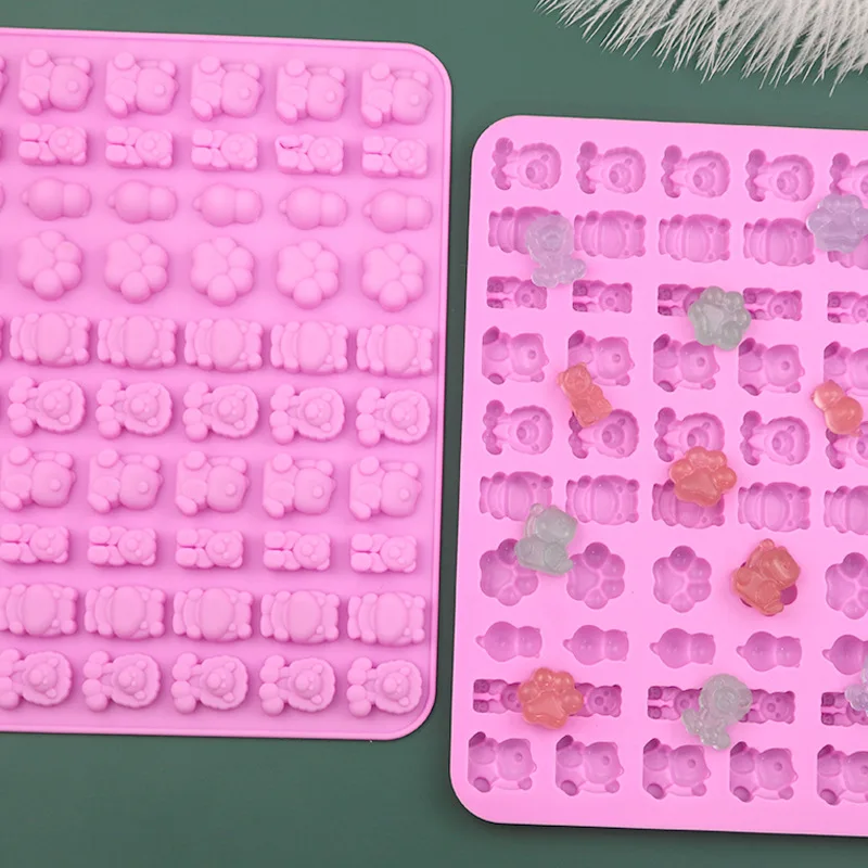 Customized Little dinosaur Lucky cat suit bear kitchen tools silicone chocolate candy molds