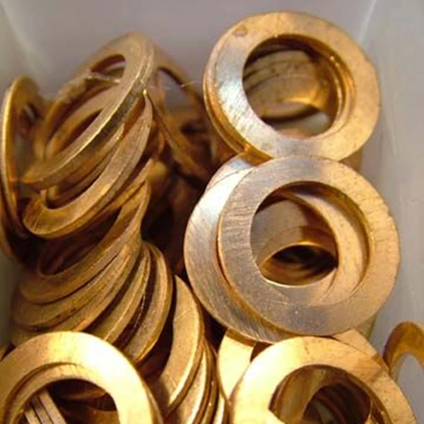 XZW Best Selling M8 Copper Flat Thick Sealing Washers 1.5 mm Wedge Style