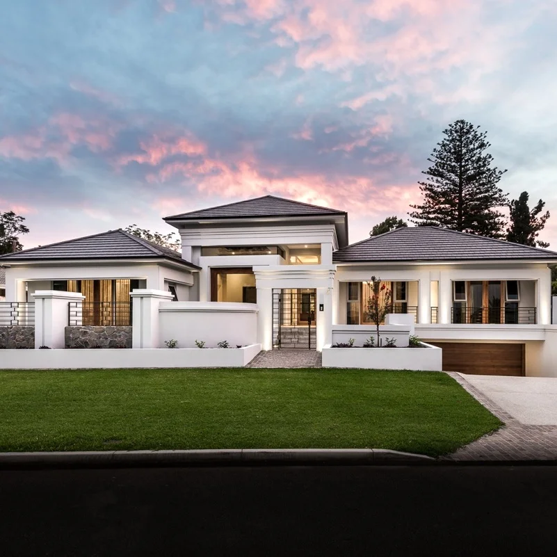 Сборный дом в китайском стиле с отделкой stucco