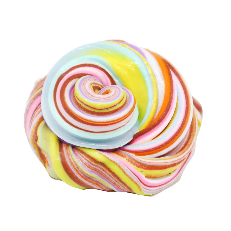 2019 сладостные игрушки из слоеного слайма красочная глина фруктовое мороженое развивающие хлопка слайм