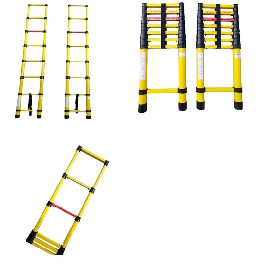 Extendable fiberglass ladder 20ft with high quality and good price