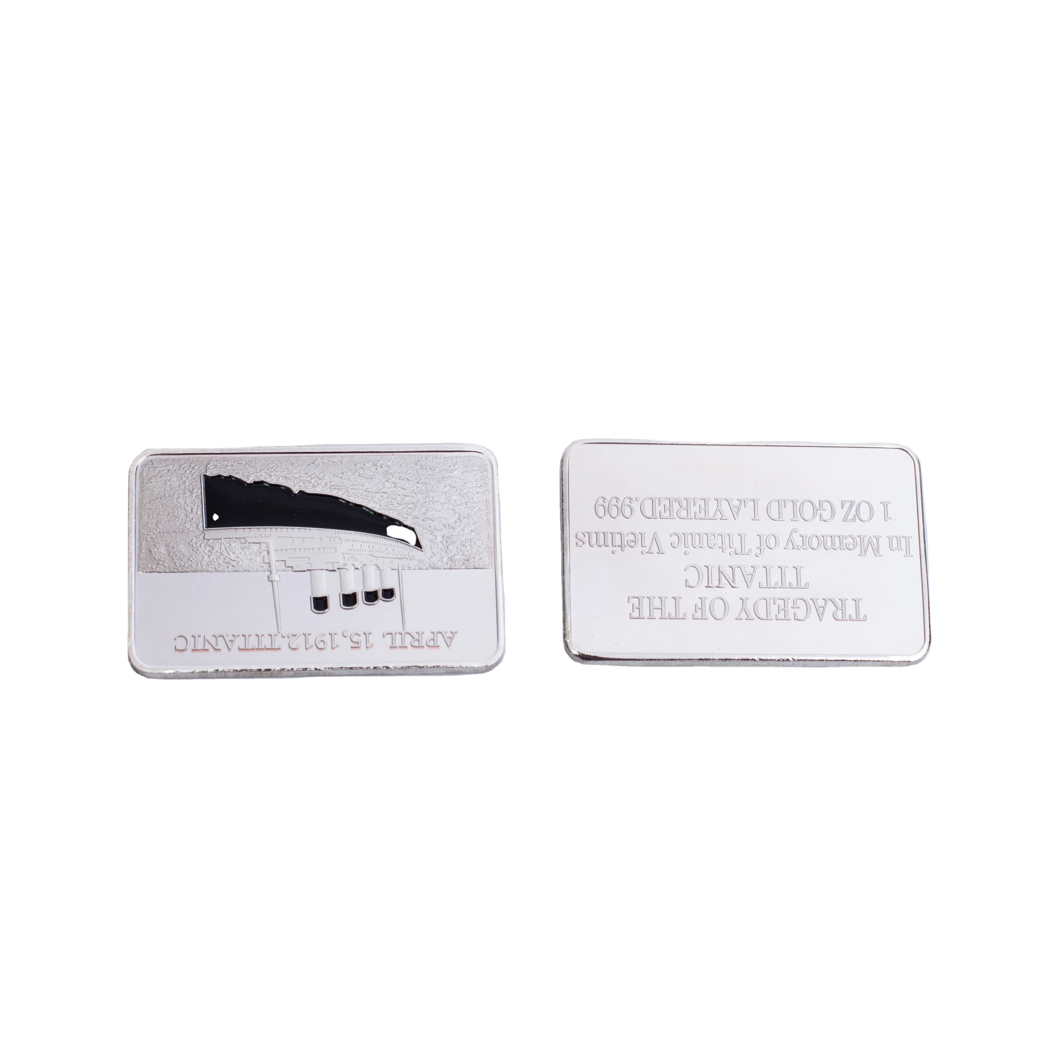 Titanic Commemorative Medal Square Metal Craft Commemorative Coin