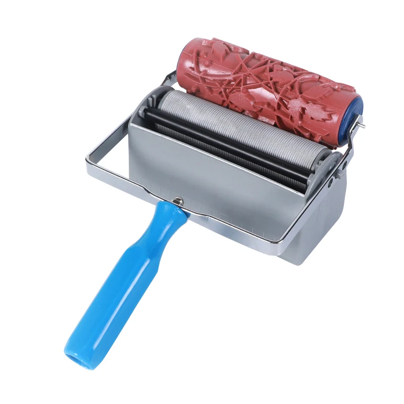 6inches wall paint tool SF9601 tank accessories double color handle frame Pattern Paint Roller decorative paint roller