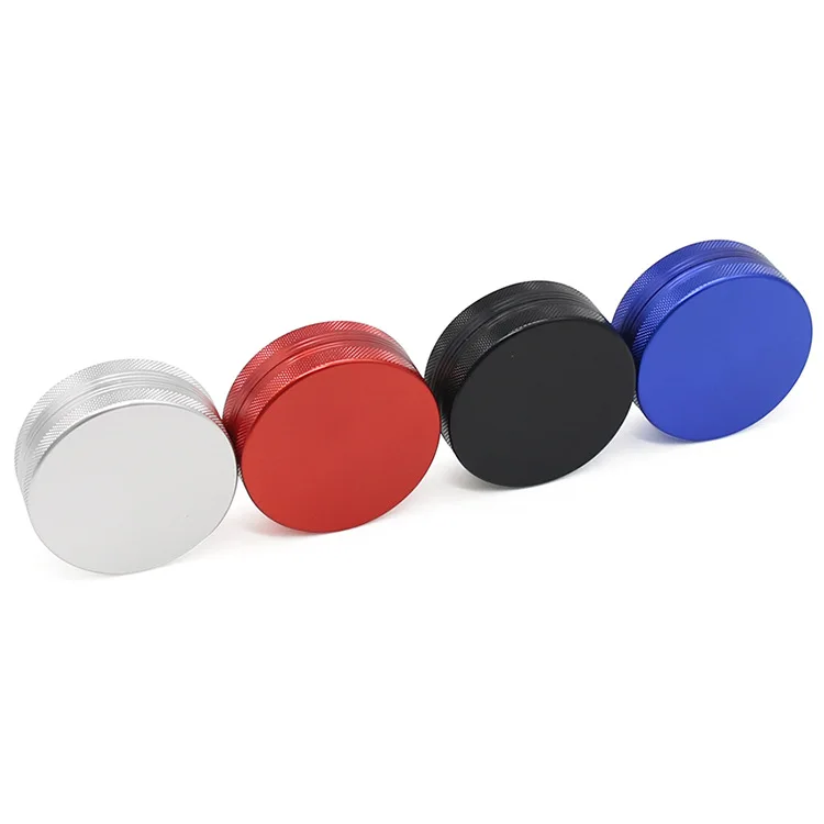 63mm 2 layers Grinder Herb Aluminum Customized LOGO Package Grinder Tobacco Manufacture