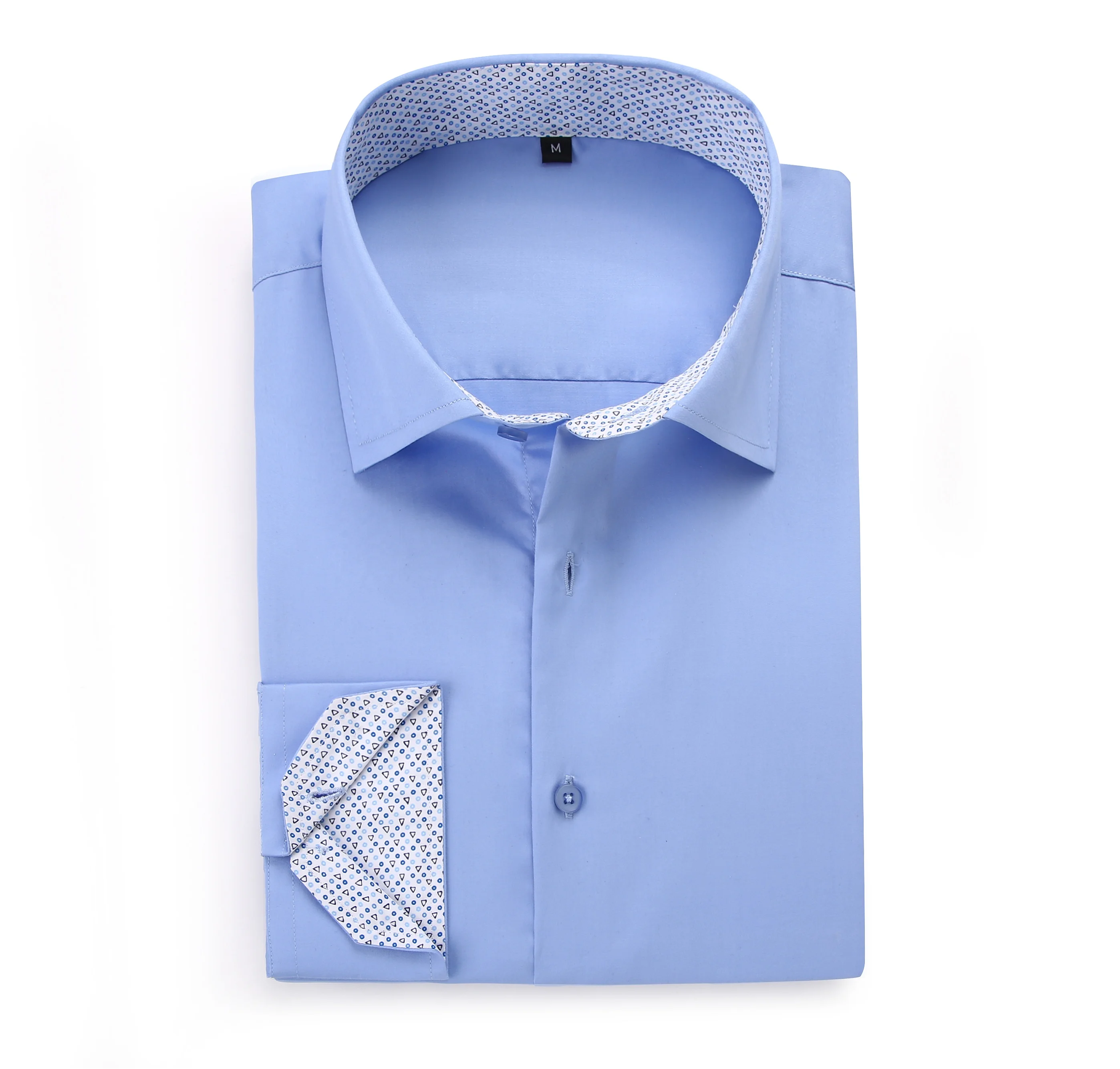 100% cotton regular fit dress shirts for men fashion long sleeve office mens shirts uniform