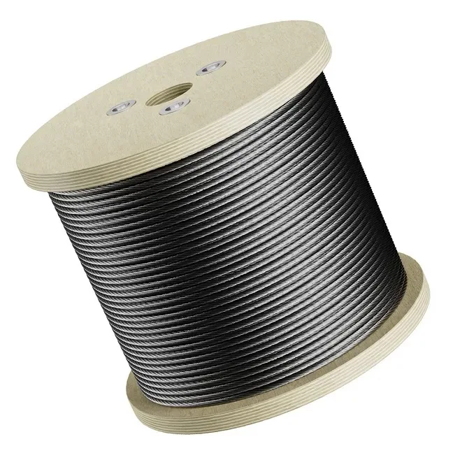 Haiboer высококачественный 7x7 304 316 1 мм-8 мм Проволочный Трос из нержавеющей стали с нейлоновым покрытием для невидимого гриля для балкона