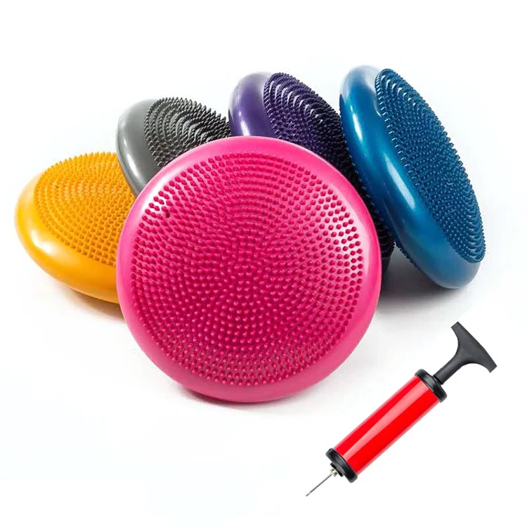 Stability Training Core Balance Disc Wobble Cushion With Free Air Pump