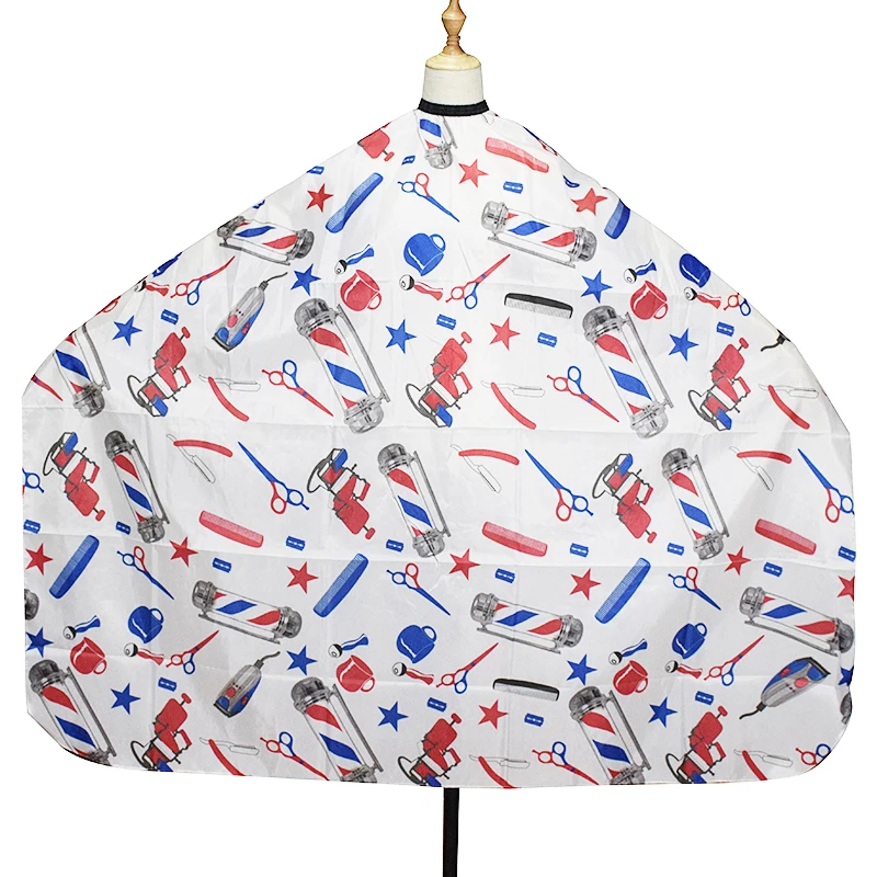 high quality hot selling barber cape for adult with new hair salon polyester 160*140cm barbershop capes