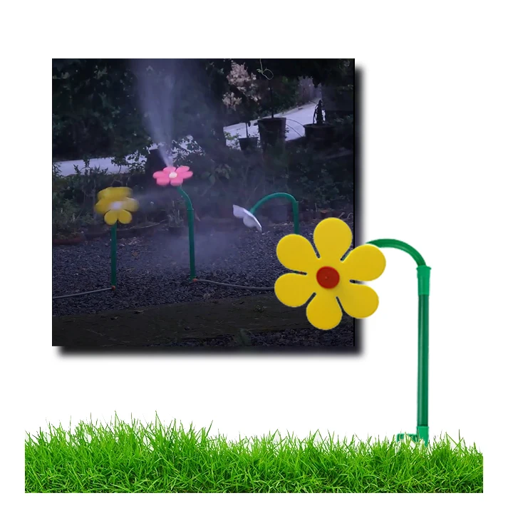 360 Degree Funny Dnace Flower Plant Water Irrigation Sun Flower Garden Sprinkler