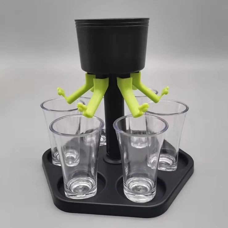 Hexagonal Liquor Dispenser Plastic Shot Glass Dispenser Alcohol Wine Dispenser for Parties