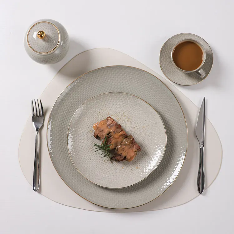 P&T Horeca bone china dinnerware restaurant kitchen plates ceramic pasta plate ceramic serving dishes set dinnerwares set