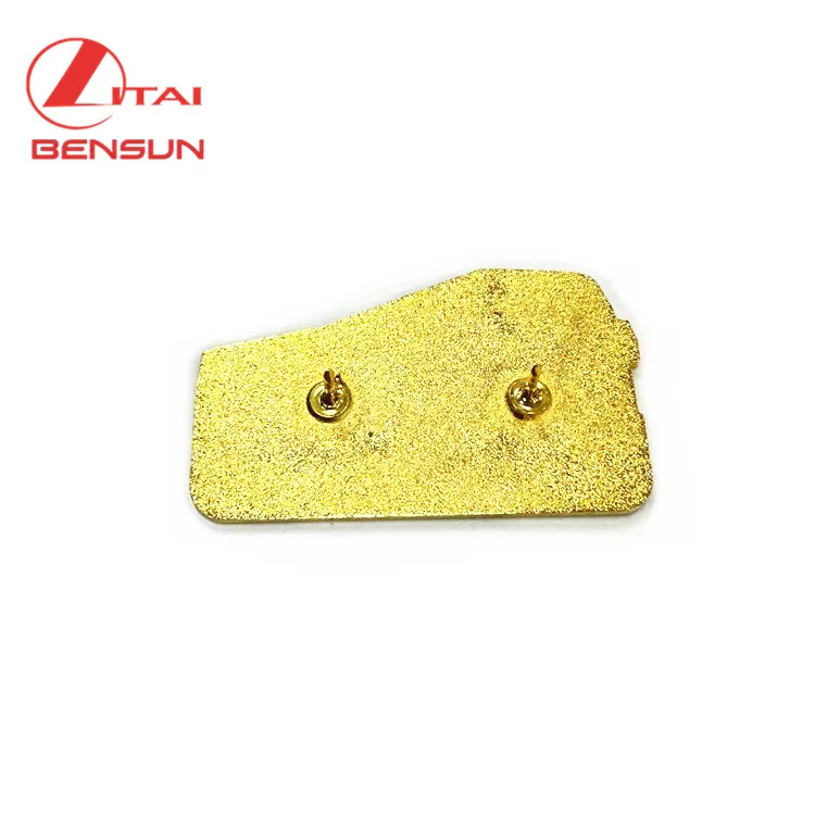 Manufacturer Metal craft Custom Logo Gold bus Hard Soft Enamel Lapel Pins Badges