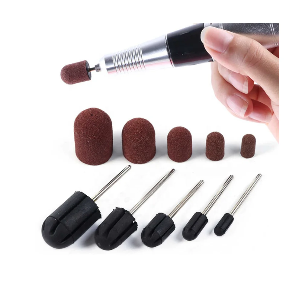 High Quality Accessories Tool Manicure Pedicure Kit Sanding Cap Mandrel Nail Bit