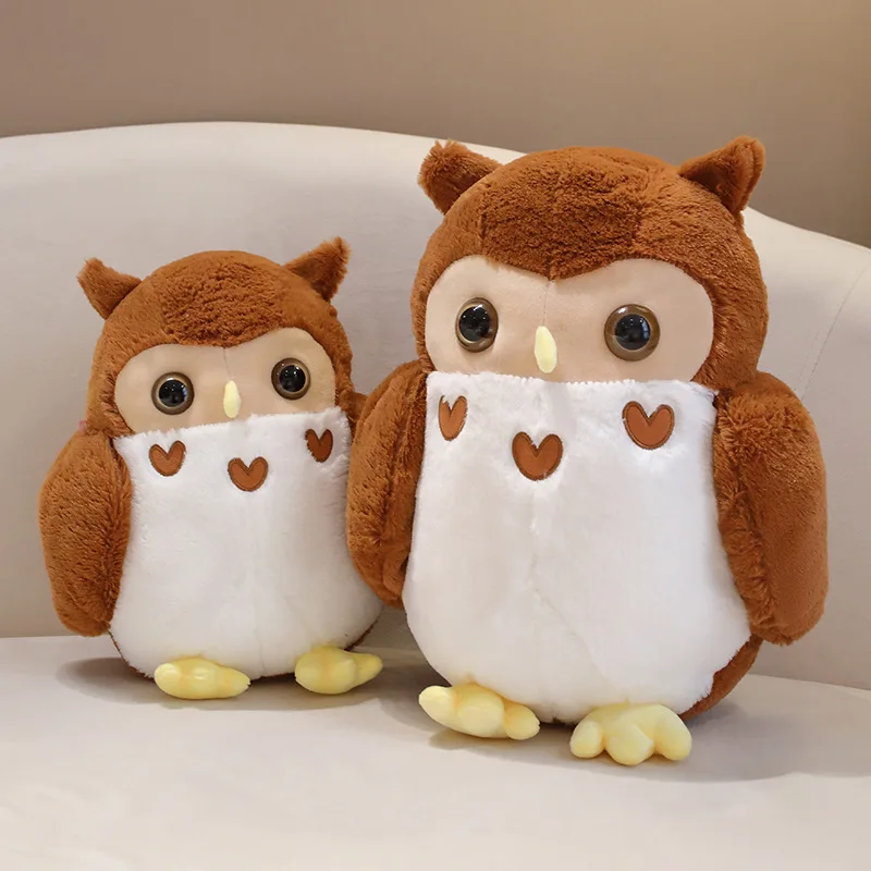 CE/ASTM Certified 2024 Unisex Cute Owl Pillow Hot Selling Plush Toy Home Decoration School Customized Stuffed Animal Decorative