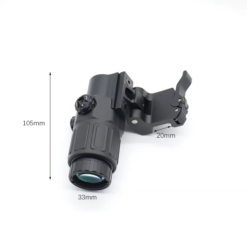 Tactical sight  G43 3X Magnifier Sight With QD Quick Detachable Mount Flip To Side Magnifier