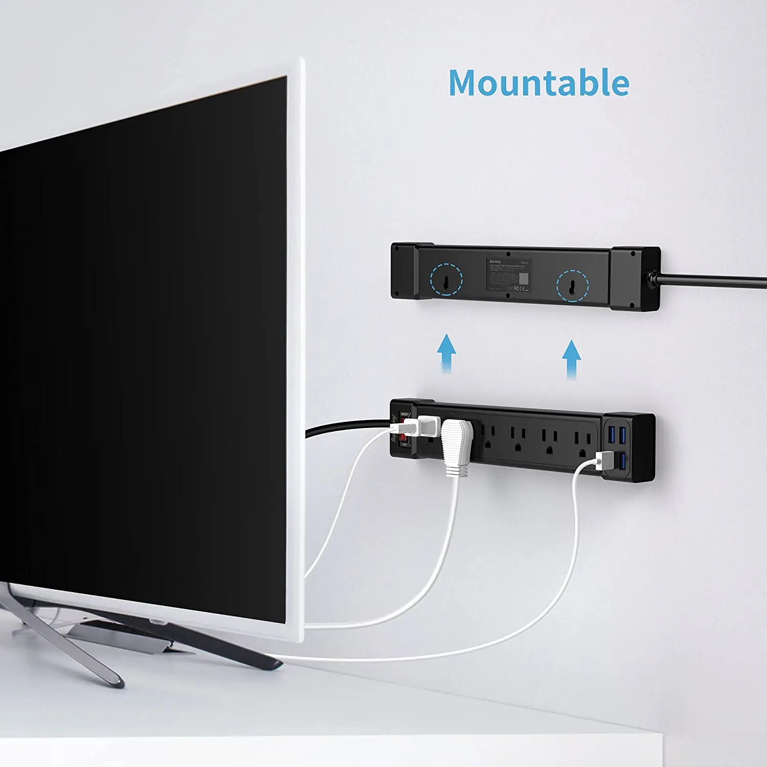 Superdanny heavy duty Extension Cord usb power extension socket Surge Protector  power strip with usb port