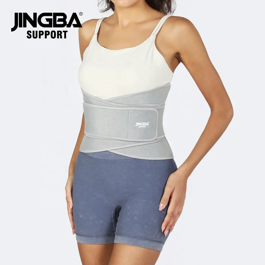 JINGBA Wholesale New Neoprene Waist Back Straightening Support Belt with Adjustable Straps for Bodybuilding Gym Exercise