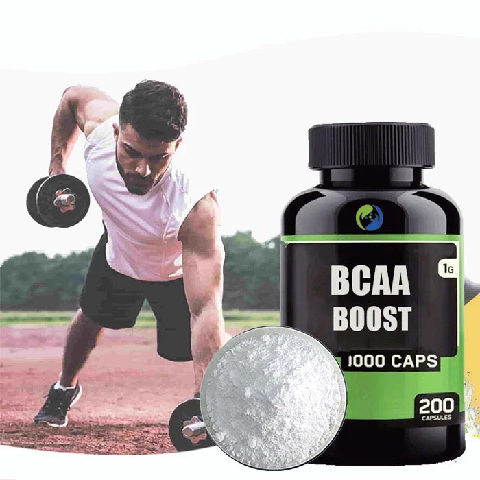Капсулы BCAA Ausreson спортивные добавки аминокислоты таблетки для набора веса 1000 мг в капсулах