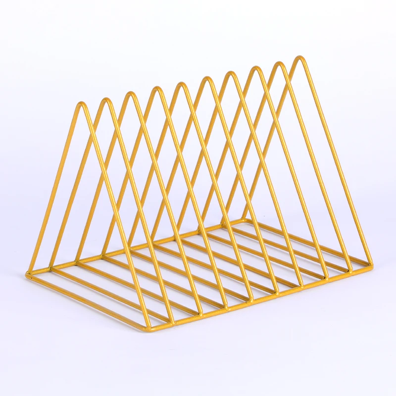 
Stable function desktop wrought iron bookshelf organizer desk basket storage 