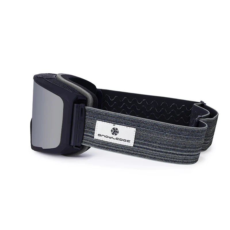 Snowledge 190D heated ski goggles magnetic lens Permanent anti fog snow snowboard goggles