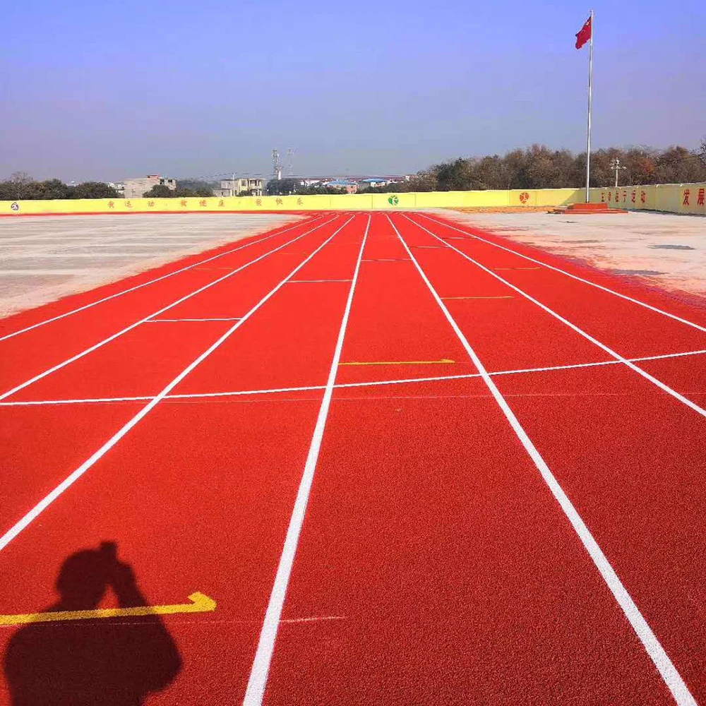 Factory Price IAAF Approved Longest Service Life Full Pour System Running Track Stadium Running Track Rubber Athletic Tracks