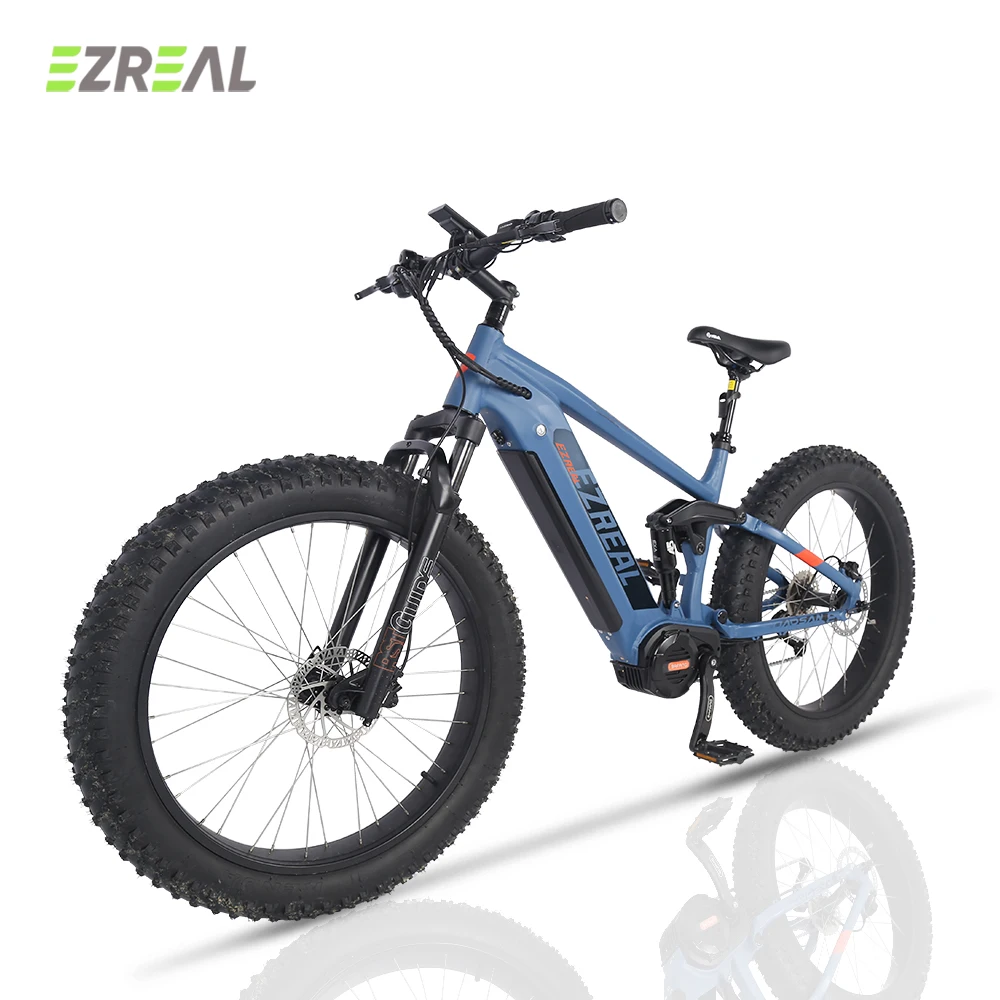 Ereal MT16 Fat tires mountain e-bike Customized Logo & color eco bikes Hot selling 48V Tektro E350 Bafang 1000W BAFANG mid motor