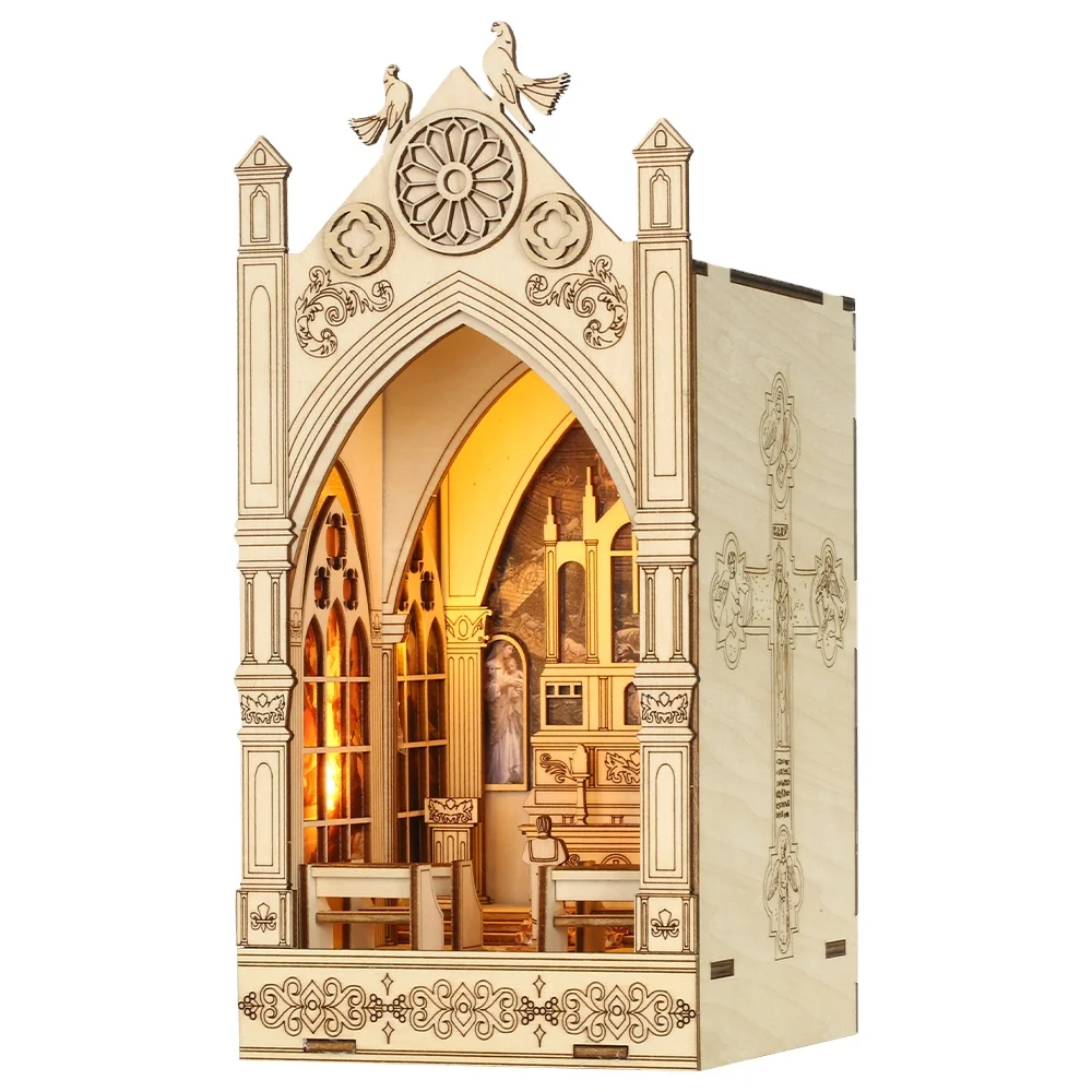 DIY Book Nook Dollhouse Accessories Model Kit for Adults