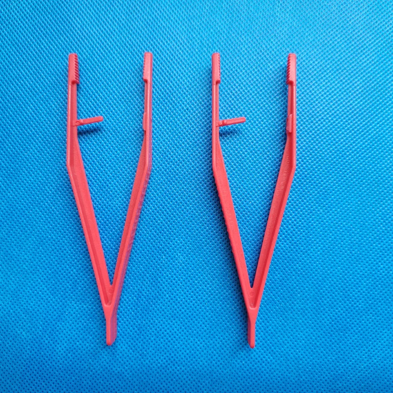 Disposable surgical dressing plastic forceps medical tweezers medical forceps