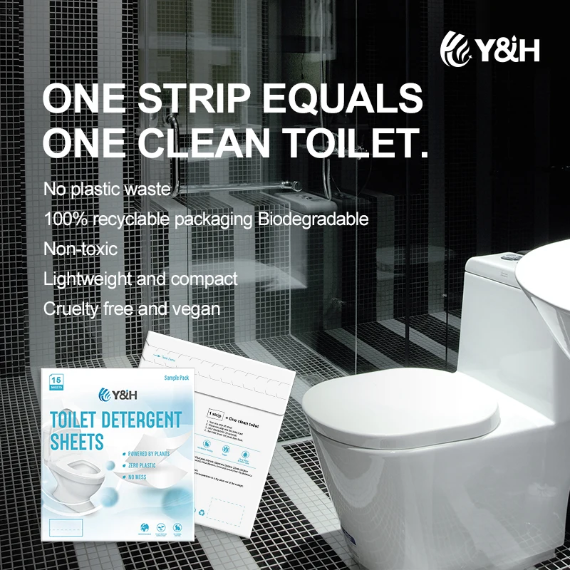 toilet bowl cleaner strip / tablet quick dissolve toilet cleaner sheet / Toilet bowl Deodorant Cleaning Tablets