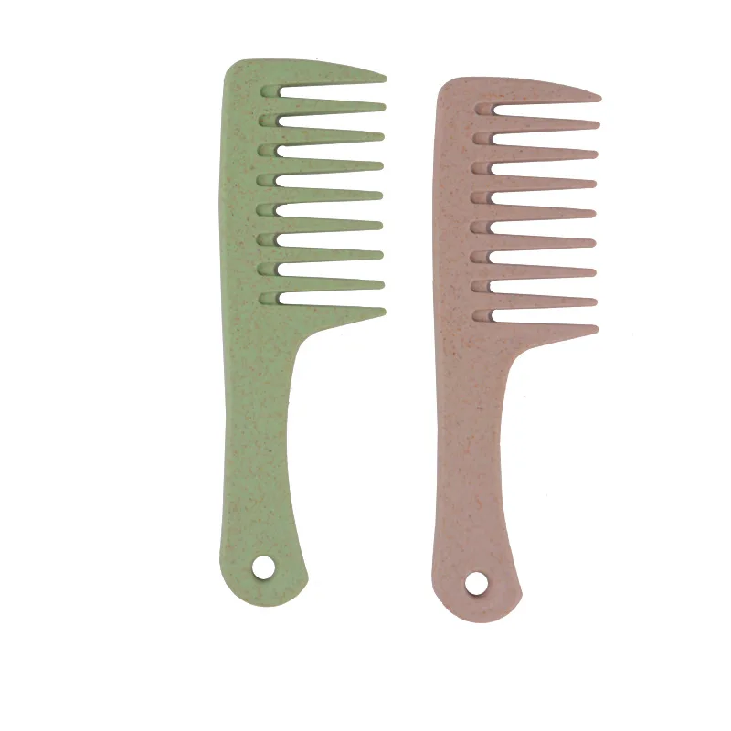 Biodegradable Hair Comb Promotional Wheat Straw Pocket Comb Personalized Pocket Straw Flat Comb