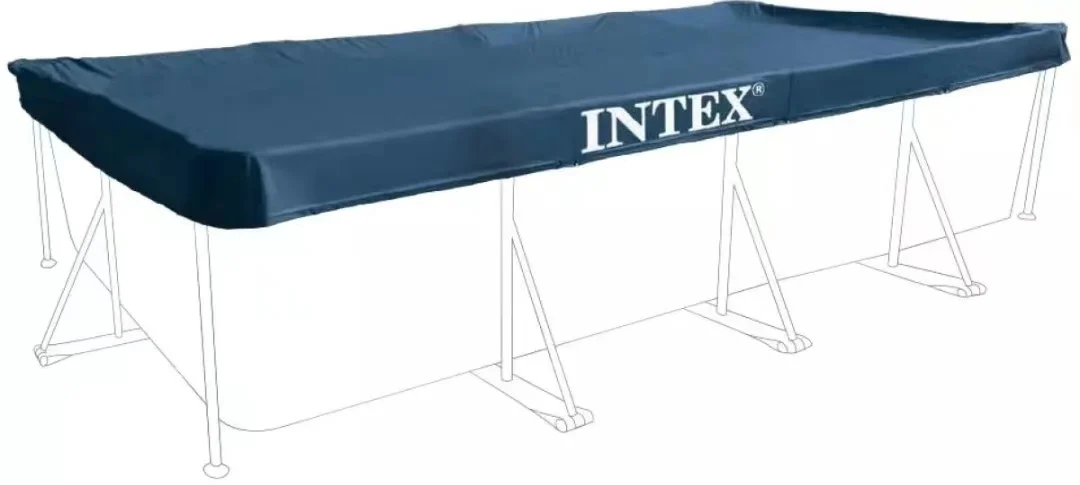 INTEX 28039 RECTANGULAR 460x226cm 15.1x7.5FT SWIMMING POOL SHEET STEEL COVER