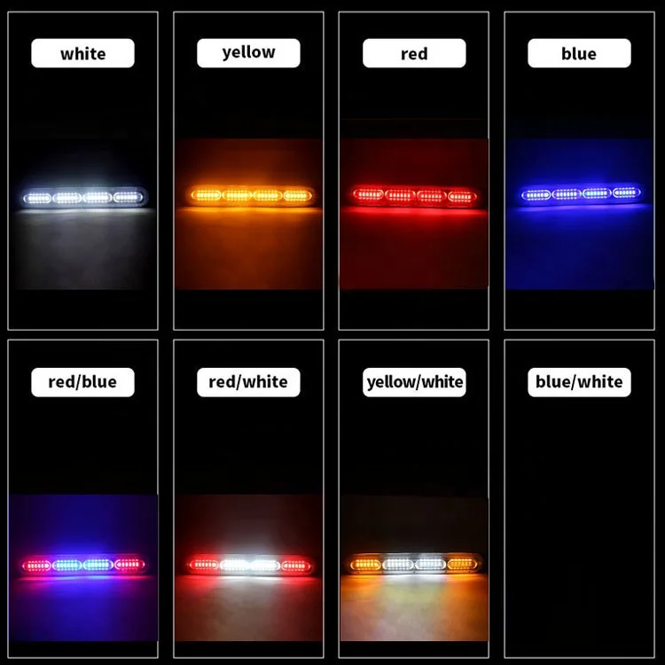 Ultra-thin Strobe Light 24LED Engineering Vehicle Strobe Light Truck/Vehicle 12V24v Body Side Warning Light