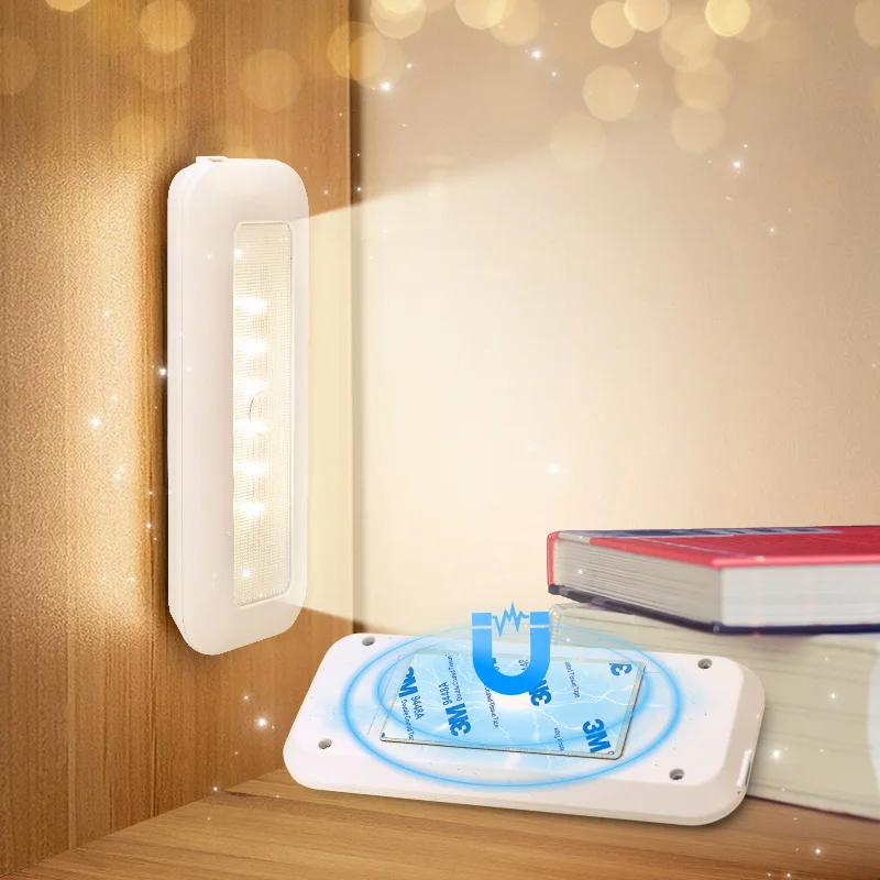 KSWING Rechargeable push light  Bed Lamp LED under Cabinet Night light for closet Kitchen with magnet