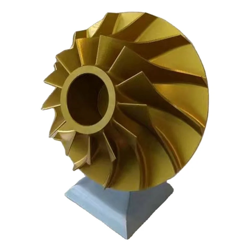 Nickel Base Alloy Titanium Alloy Aluminum Alloy Cnc Machining Compressor Impeller Alternator Shaft CNC machining part