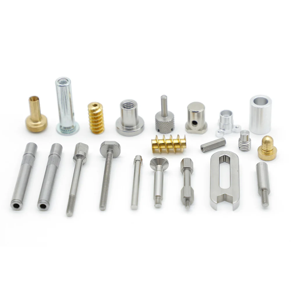 Custom Auto Parts CNC Machining Services Precision Metal Hardware Lathe Parts in Steel Brass Stainless Copper